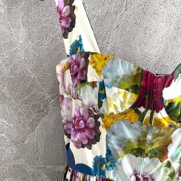 Dolce & Gabbana floral-print midi dress - Picture 8 of 13